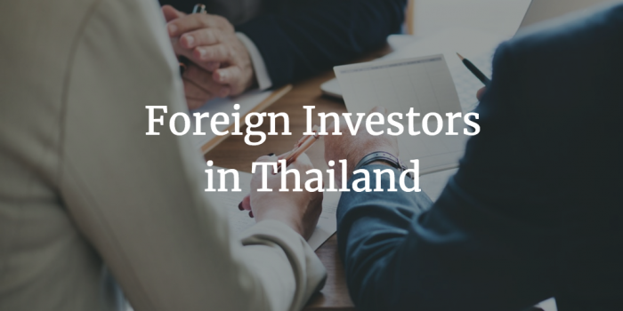 Foreign Investors in Thailand